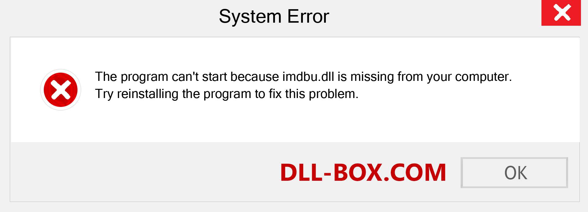  imdbu.dll file is missing?. Download for Windows 7, 8, 10 - Fix  imdbu dll Missing Error on Windows, photos, images